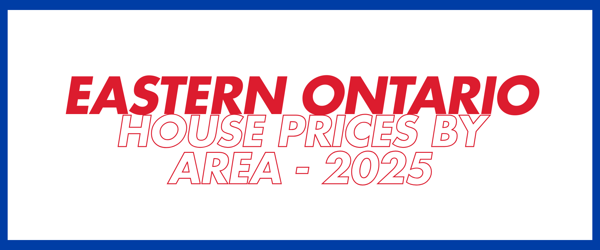 Eastern Ontario House Prices by Area 2025